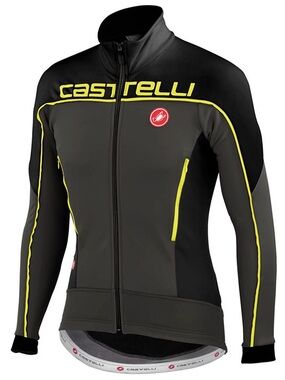 Castelli Mortirolo 3 Cycling Jacket Men’s Anthracite Black Yellow